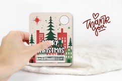Cartoon Christmas City Money Card, Christmas Gift Card Product Image 3