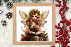 Fairy Christmas Sublimation Clipart, Fairy Christmas PNG Product Image 3