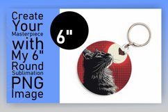 Playful Feline Sublimation: Circle &amp; Keychain Combo Product Image 1
