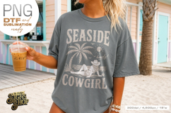 Seaside Cowgirl png, Coastal Western Beach Design Product Image 1