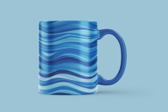 Blue Wavy Abstract Digital Paper Product Image 2