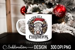 Holy Cow It's Christmas Sublimation Design - Heifer PNG Product Image 2
