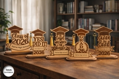 Graduation Tassel Holders Laser Cut | Glowforge | SVG Product Image 3