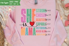 She Is Mama SVG | Mother Day PNG | Happy Mother&#039;s Day SVG Product Image 3
