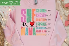 She Is Mama SVG | Mother Day PNG | Happy Mother's Day SVG Product Image 3