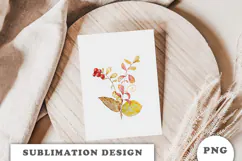Watercolor Autumn Bouquet png Product Image 3
