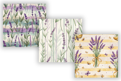 Lavender Field Stripe Digital Paper, Seamless Watercolor Product Image 3