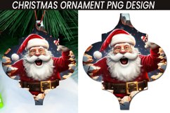 Christmas Santa Cracked Hole Arabesque Ornament Bundle Product Image 4