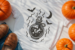 Halloween Retro Potion SVG | Vintage Witch Magic Bottle PNG Product Image 2