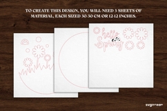 Daisy Flower Door Sign Laser Cut | Wooden Door Sign | SVG Product Image 3