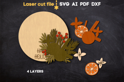 Christmas Sign SVG laser cut files for Glowforge Product Image 3