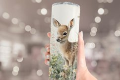 Cute Deer Tumbler Sublimation | Watercolor Tumbler Wrap Product Image 3