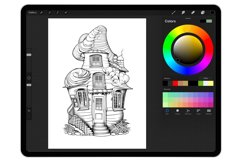 20 Fairy House Part-1 Procreate Stamp Brushes Product Image 4