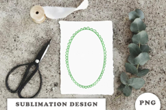 Green Doodle Frame png Product Image 3