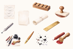 Calligraphy Watercolor Clipart Set Product Image 3