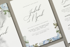 beautiful wedding card invitation set with roses flower Product Image 3