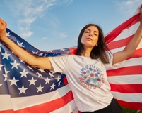 Floral America Land of The Free PNG Boho Floral 4th Of July Product Image 3