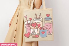 Be mine PNG, Coffee Valentines day Sublimation PNG Product Image 1