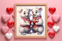 Couple Animal Valentines Day Clipart, Watercolor Couple Product Image 3