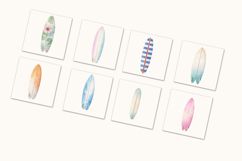 20 Colorful Surfboard Clipart Bundle Product Image 3