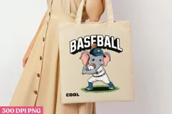 Baseball Cool PNG, Cute Animal Sublimation PNG Product Image 3