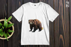 Watercolor Wolverine Animal Clipart Sublimation PNG Product Image 2
