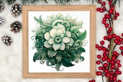 Cozy Green christmas Clipart Sublimation, Christmas PNG Product Image 3