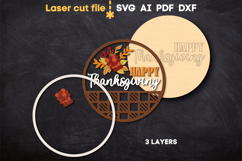 Thanksgiving SVG laser cut files for Glowforge Product Image 3