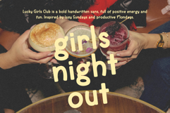 Lucky Girls Club Bold Handwritten Sans Retro Vibes Product Image 10