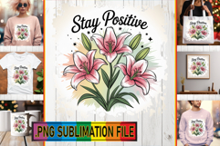Bright TOTE BAG Sublimation Magic, Flowers Quote Product Image 1