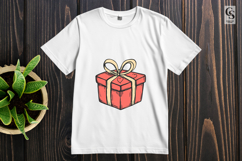 Hand Drawn Gift Box With Heart Clipart Sublimation PNG Product Image 2