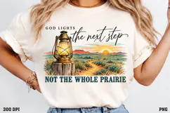 God Leads Are We There Yet Shirt PNG, Funny Christian Donkey Product Image 3