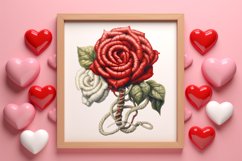 Crochet Valentines Day Clipart, Valentines Day Couplet Product Image 3