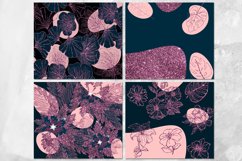Glitter Modern Flower | 8 Skinny Tumbler Sublimation designs Product Image 3