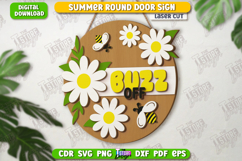 Summer Wall Sign Laser Cut | Summer Vibe | Porch Decor | CNC Product Image 1