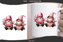 Valentine gnomes png design for T-shirts Product Image 3