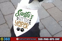 Santa's little yelper SVG, Christmas Dog SVG Product Image 3