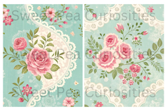 Flowers, Shabby Chic, Papers, Junk Journal Product Image 3