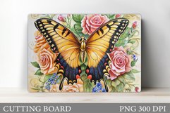 Butterfly Cutting Board Design. Butterfly Sublimation Product Image 1