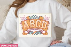 ABCD the teacher tour PNG, Teacher Back To School Clipart PN Product Image 3