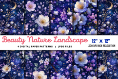 Beauty Nature Landscape Blossoming Trees JPG Product Image 1