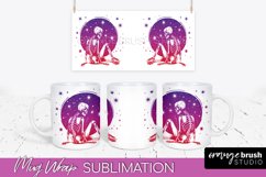 Celestial Mug Wrap PNG, Boho Mystical Coffee Mug Sublimation Product Image 1