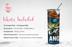 Pro Angler Fishing Tumbler Wrap PNG Product Image 3