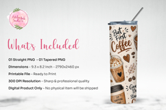 Coffee Lover Tumbler Wrap PNG Sublimation Product Image 3