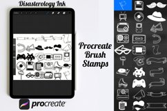 Retro Elements Set 1 Procreate Brush Stamps, 30 Retro Icons Product Image 3