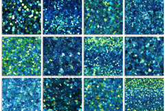 Blue Green Chunky Glitter Digital Paper Product Image 3