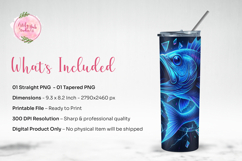 Neon Bass Fishing Tumbler Wrap PNG Product Image 3