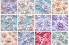 14 Pastel Rose Digital Paper Designs, Pastel Rose Background Product Image 2