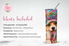 Cute Corgi Puppy Tumbler Wrap PNG Product Image 3