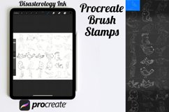 Birds Outlines Set 2 Procreate Brush Stamps, 30 Bird Product Image 3